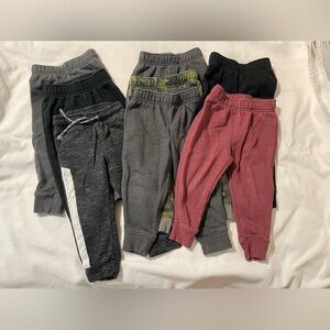 Bundle of 8 pairs of Cat & Jack size 2T Boys Joggers